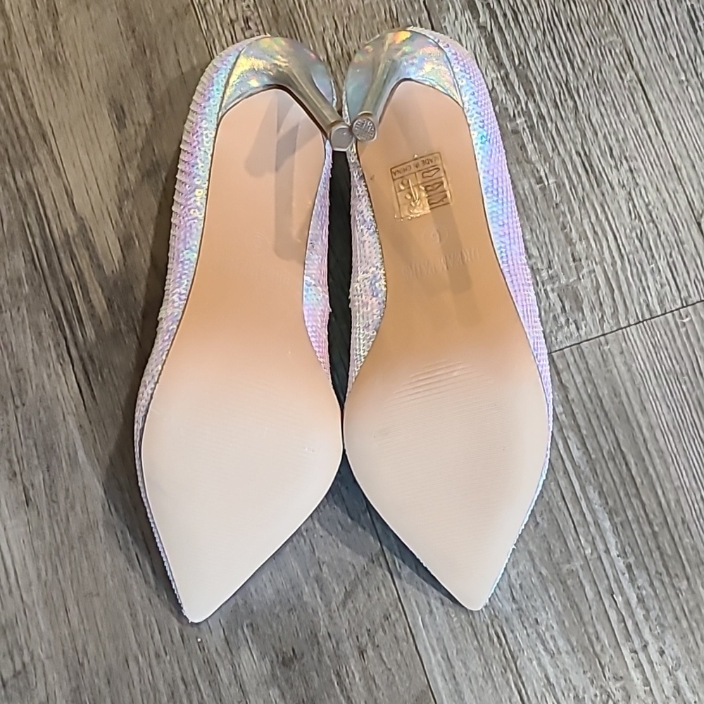 DREAM PAIRS Sparkly Stiletto Sequin Pumps Size 6 - Picture 10 of 10